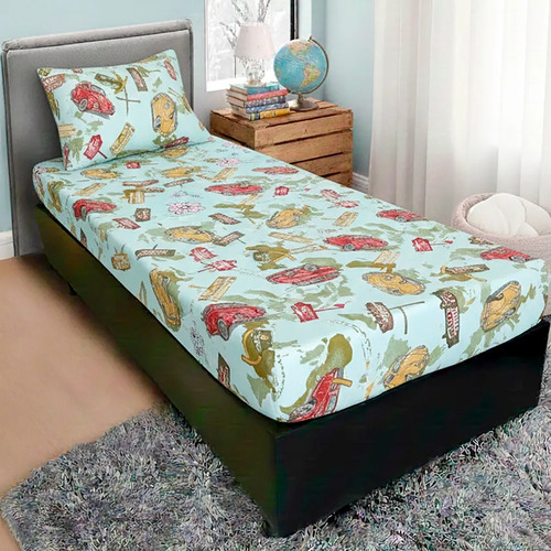 JOGO DE LENÇOL BERÇO AMERICANO MALHA FIO 24 2 PÇS LISO