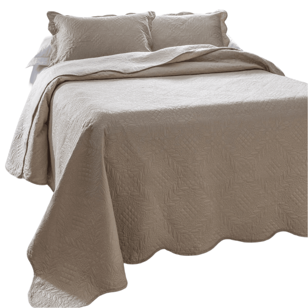 COLCHA PATCHWORK CAMESA BULLET CASAL MARFIM - foto 2