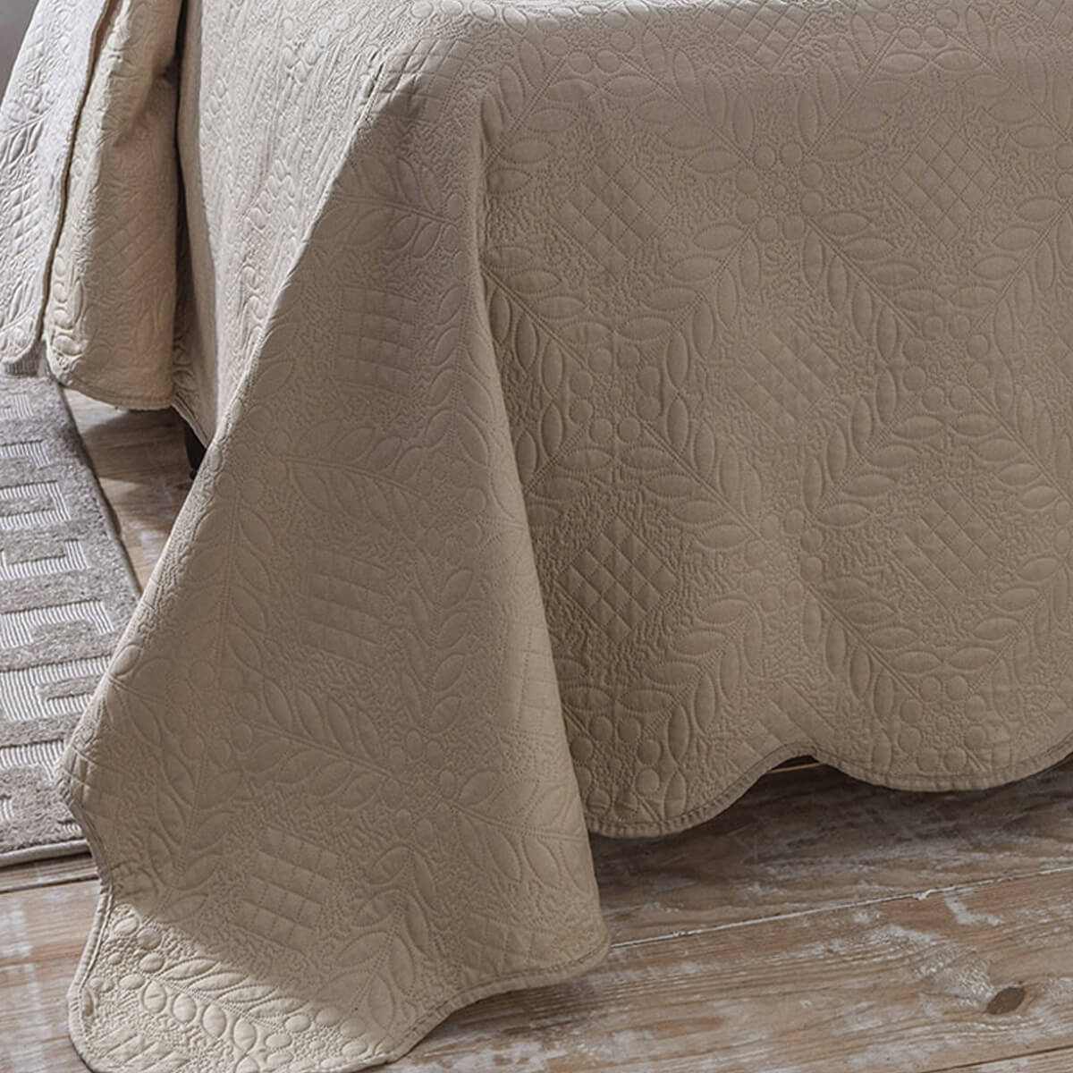 COLCHA PATCHWORK CAMESA BULLET CASAL MARFIM - foto 3