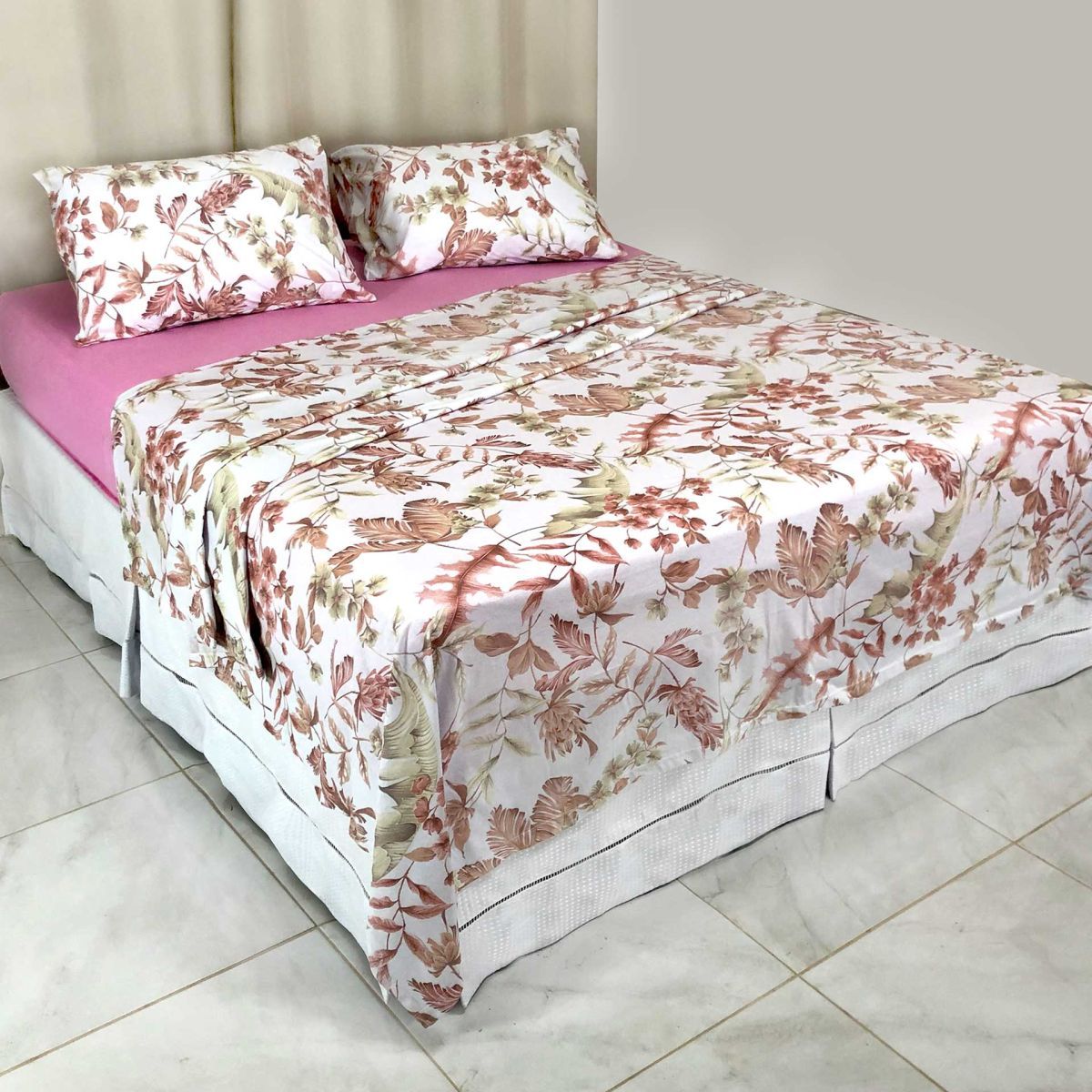 JOGO DE CAMA 350 FIOS BOUTON QUEEN - foto 3