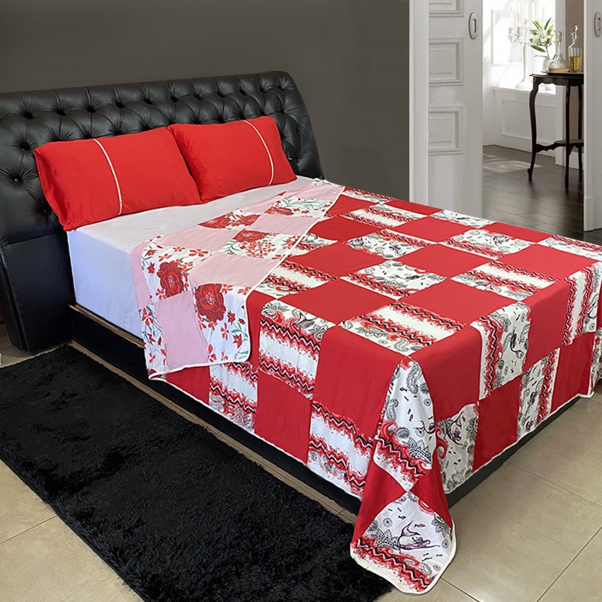 COLCHA PATCHWORK EUROTEXTIL CAPRI KING