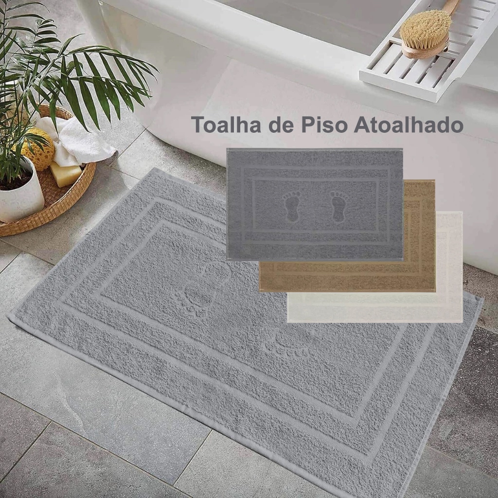 TOALHA DE PISO SANTELO CREME