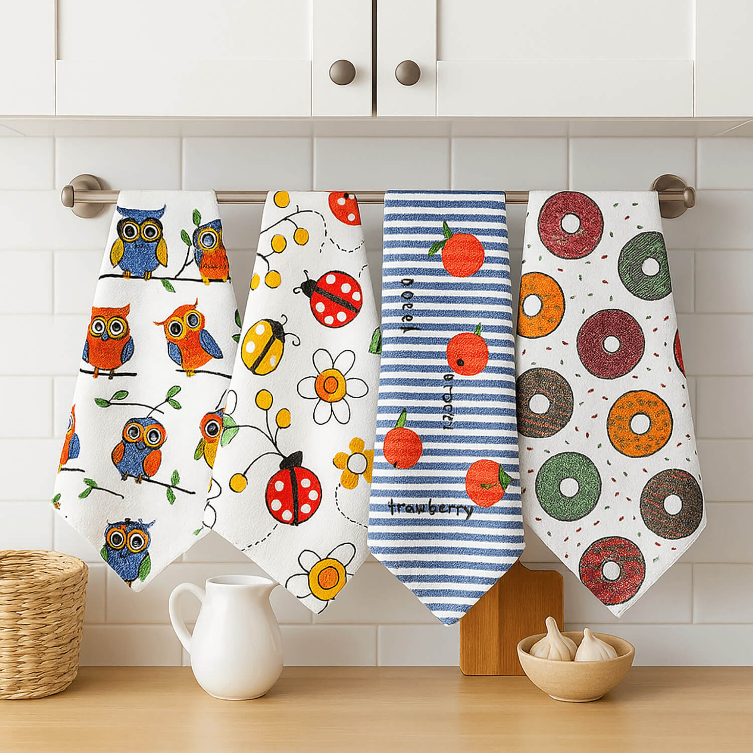 KIT 04 PANOS DE COPA ATOALHADO SANTELO