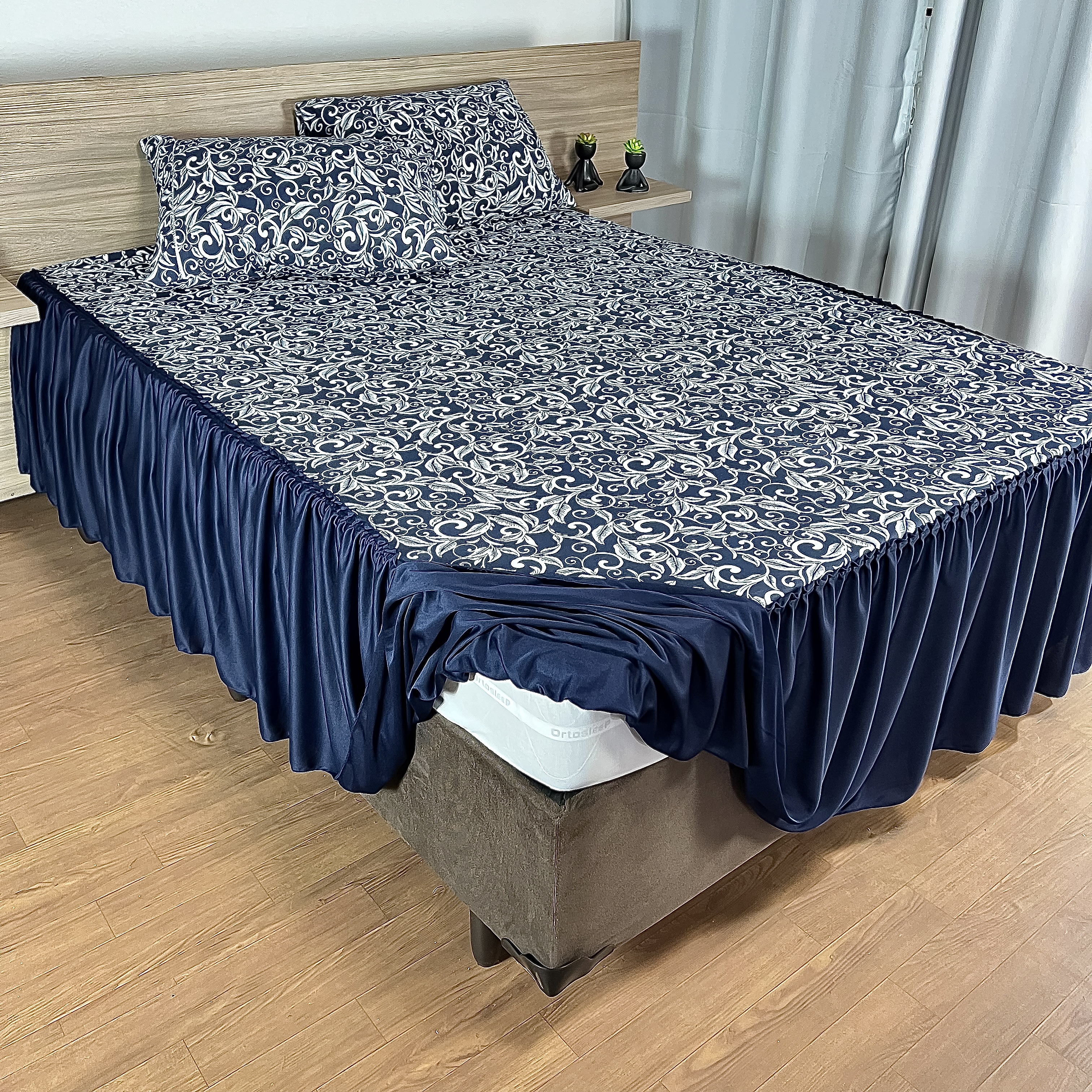 LENÇOL COLCHA CASAL FIO 24 RAMADO