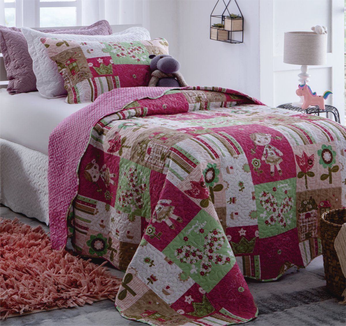 COLCHA PATCHWORK TEXTIL ARTE ROMA SOLTEIRO - foto 3