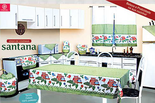 JOGO DE COZINHA ESTAMPADO 6 CAD - 11 PÇS