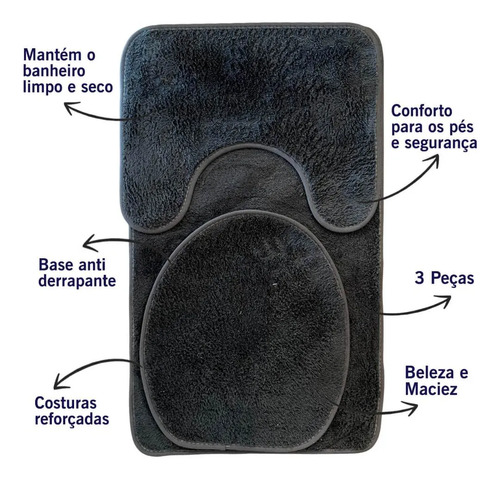 JOGO DE TAPETE COZINHA DCAZA 3 PÇS - foto 5