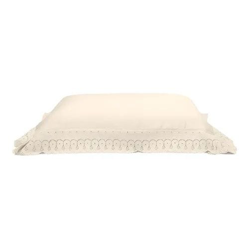FRONHA BOUTON 50X90 300 FIOS CRISTAL C/ RENDA RENASCENCA - foto 4