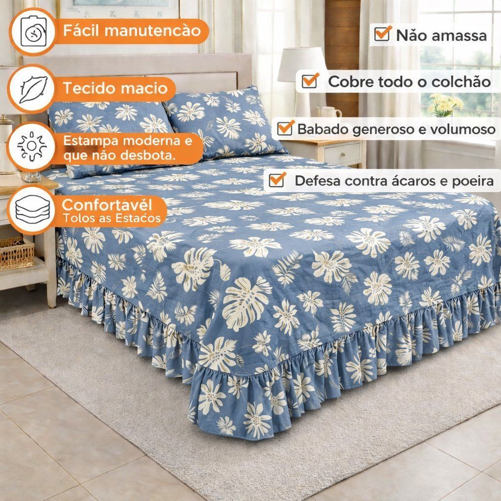 KIT COBRE LEITO SERENA QUEEN - foto 2