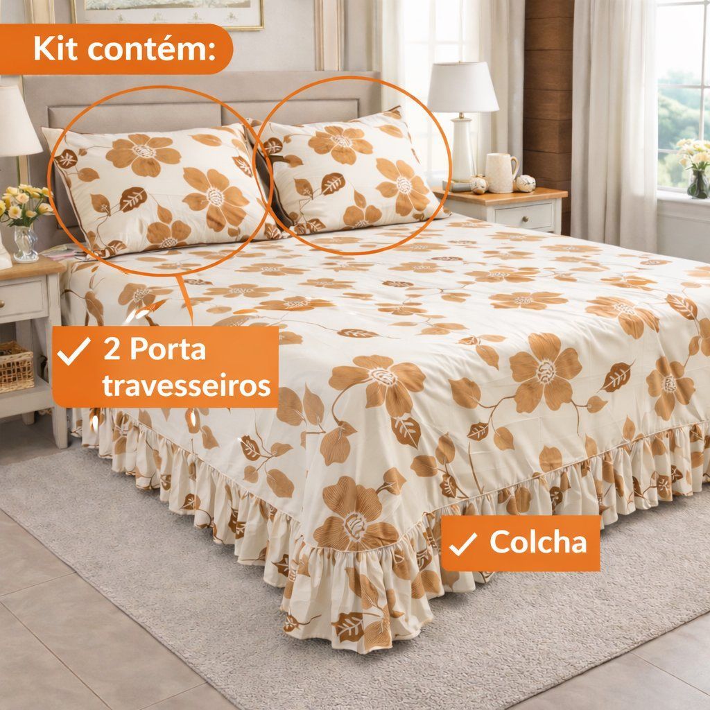 KIT COBRE LEITO SERENA KING - foto 3