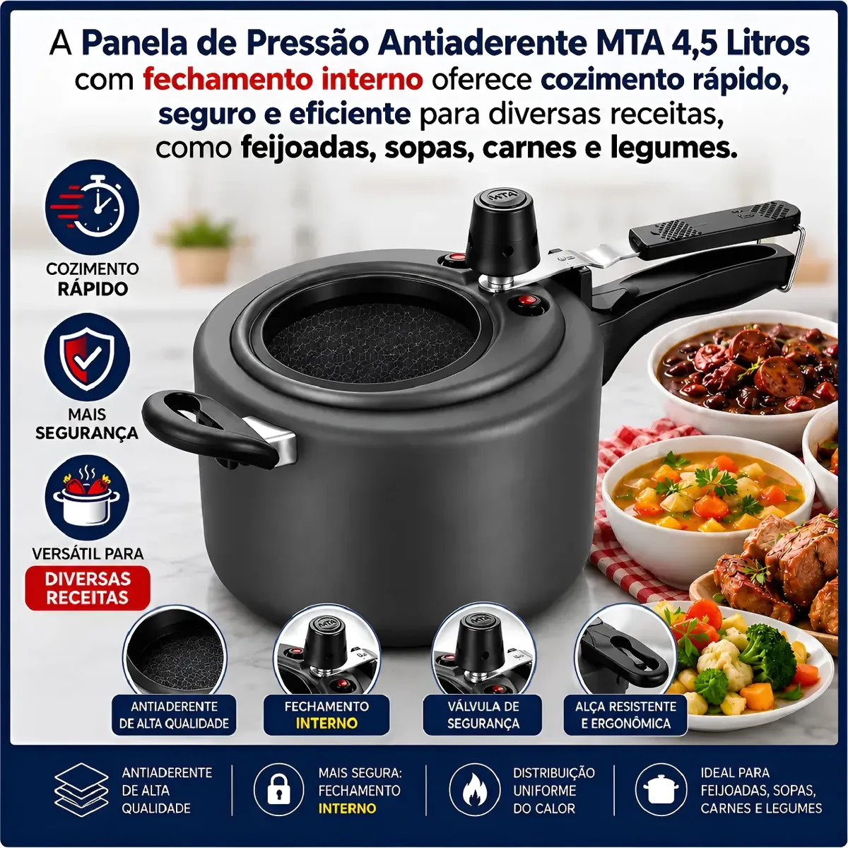 PANELA DE PRESSAO 4,5L MTA