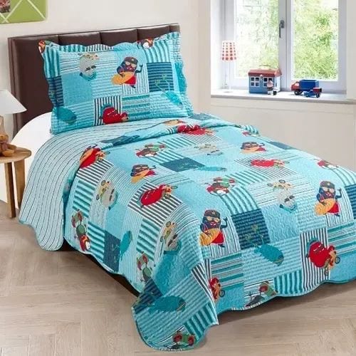 COLCHA PATCHWORK NIAZITEX HOME SOLTEIRO