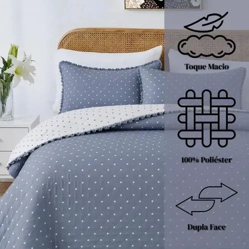 COLCHA PATCHWORK CORTTEX CHARLOTTE QUEEN - foto 5