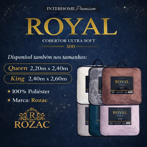 COBERTOR ROZAC ROYAL ULTRA SOFT 300 KING - foto 7