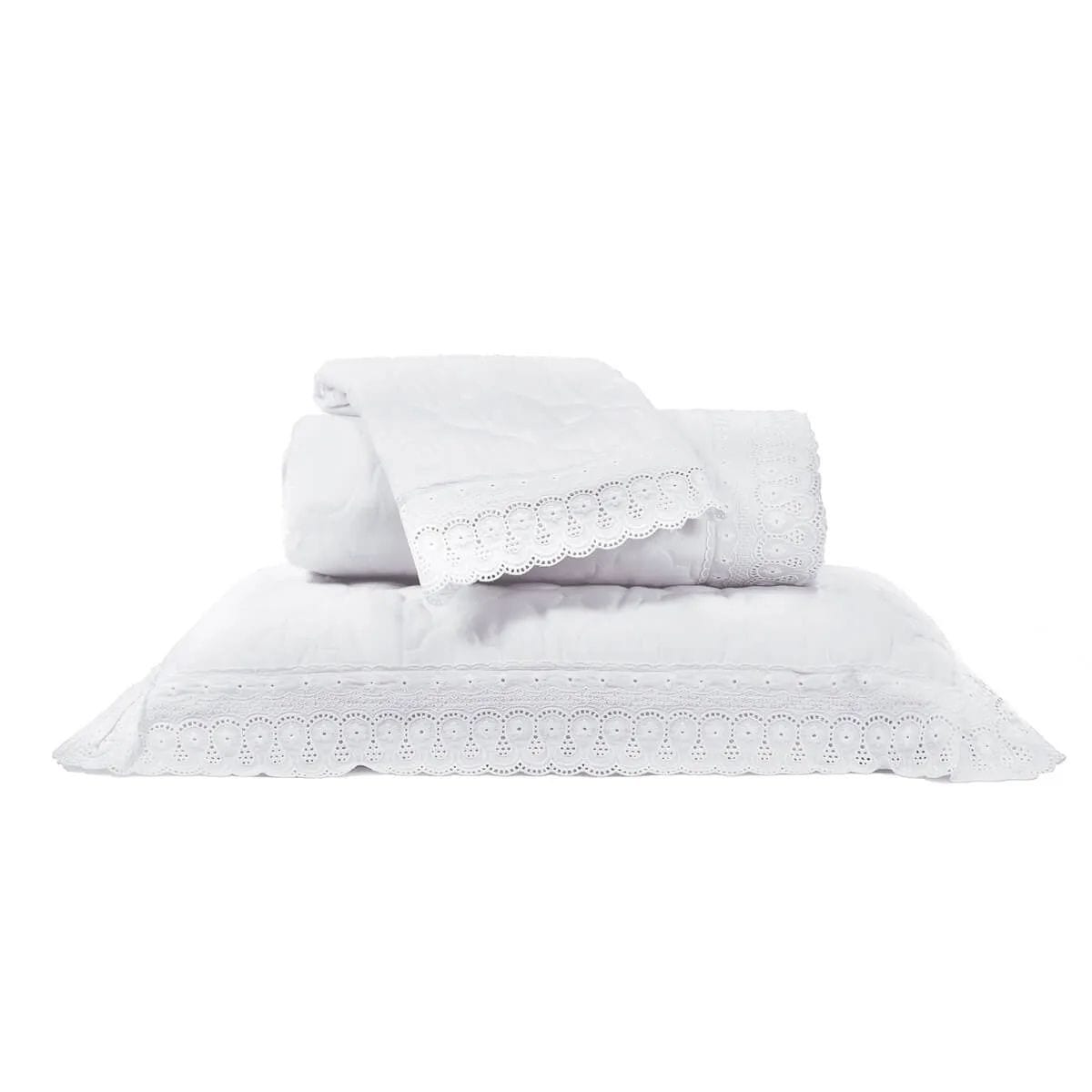 KIT COBRE LEITO BOUTON CRISTAL SUPER KING - foto 2