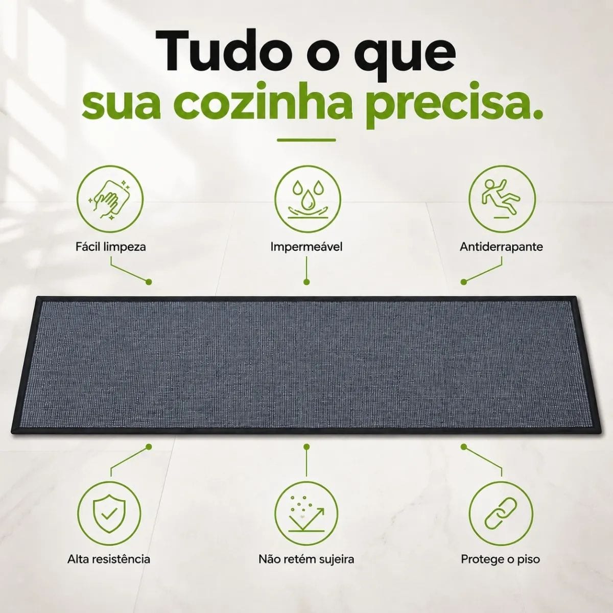 TAPETE COZINHA NIAZITEX TRAME 50 X 120CM - foto 3