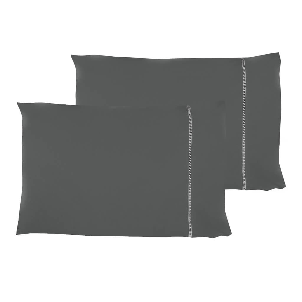 Kit 2 Fronhas Malha Algodao 70x50cm Liso