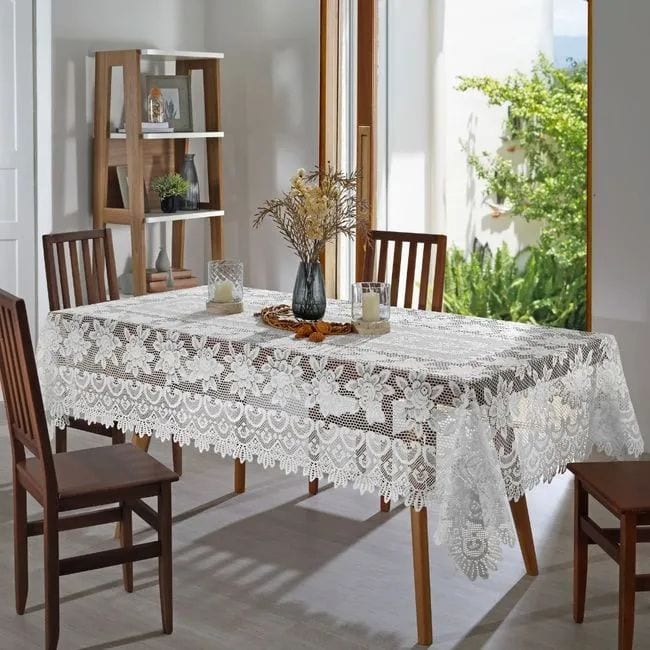 TOALHA DE MESA RENDA SANTANA 12 CADEIRAS
