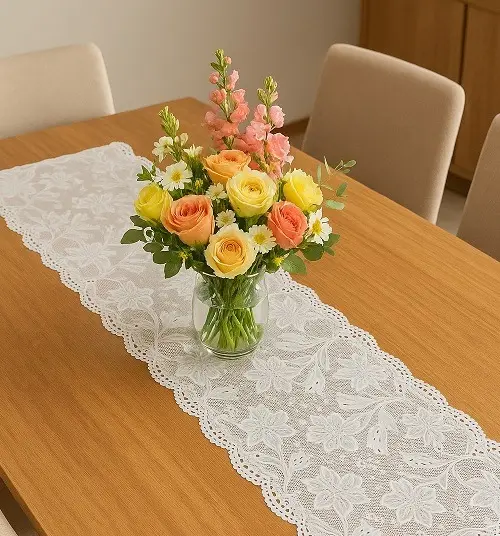 CAMINHO DE MESA PVC RENDA 180 X 50CM