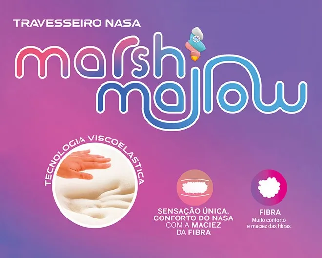 TRAVESSEIRO FIBRASCA NASA MARSHMALLOW - foto 2
