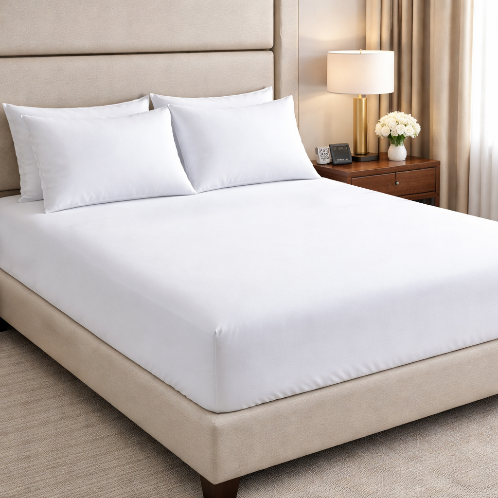 JOGO DE LENÇOL QUEEN MALHA FIO 30 3 PÇS LISO