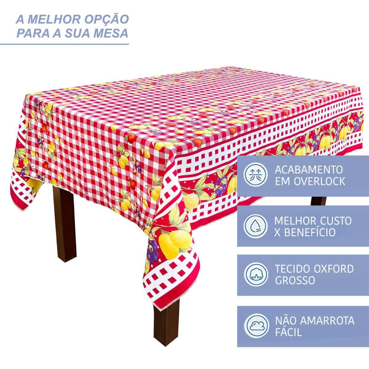 TOALHA DE MESA OXFORD 4 CADEIRAS - foto 4
