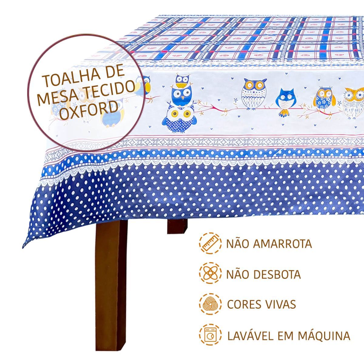 TOALHA DE MESA OXFORD 6 CADEIRAS - foto 2