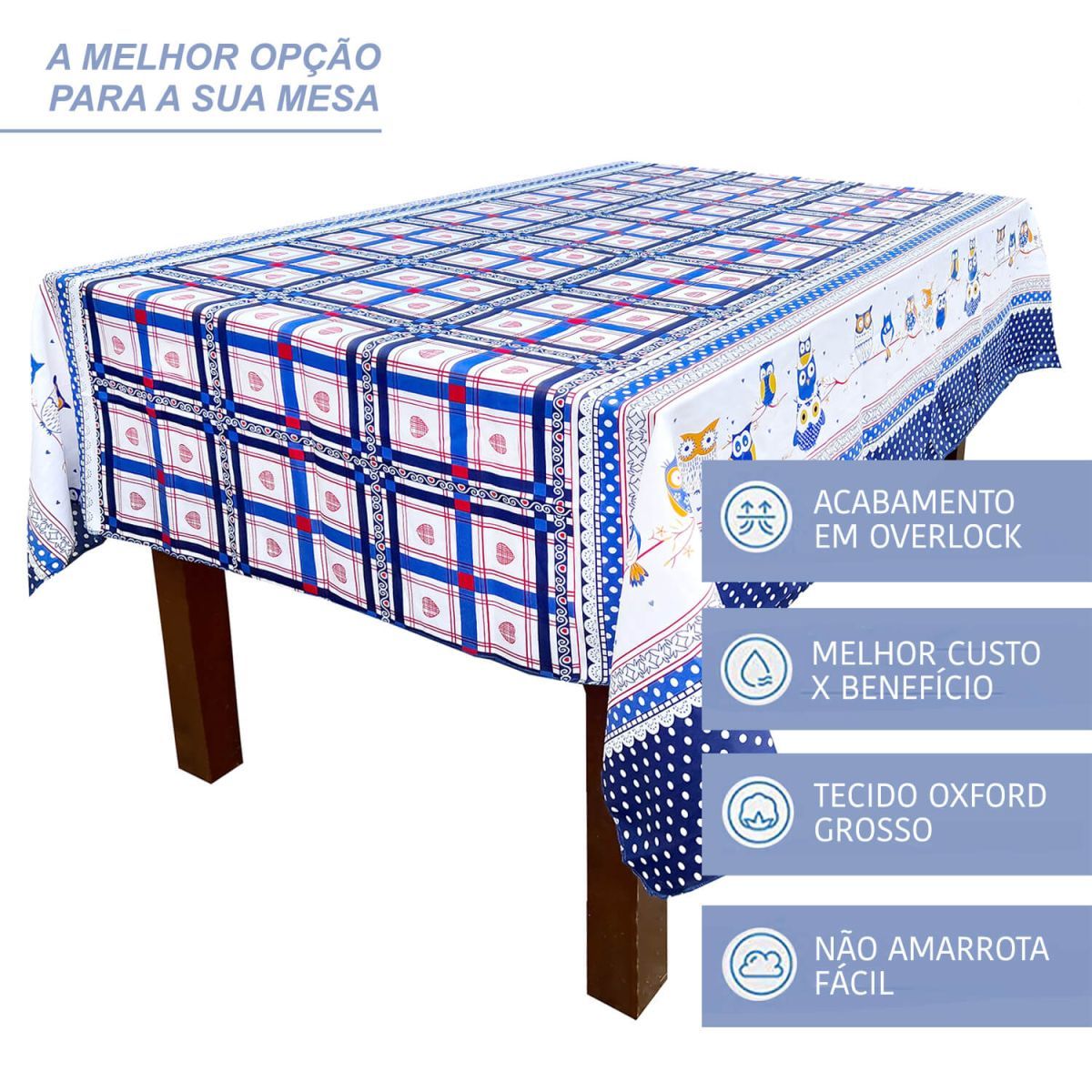 TOALHA DE MESA OXFORD 6 CADEIRAS - foto 3