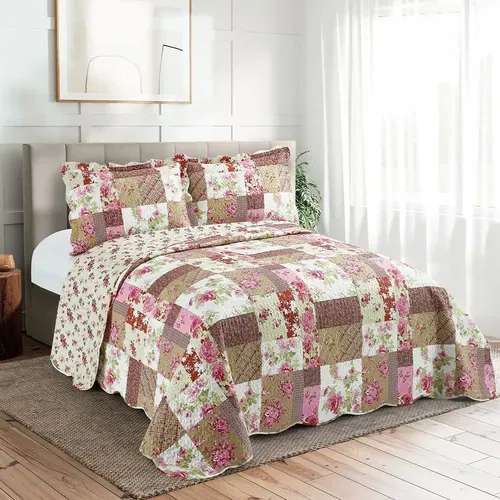 COLCHA PATCHWORK ROZAC QUEEN - foto 2