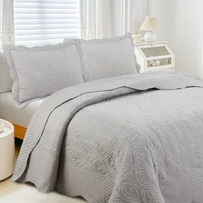 COLCHA PATCHWORK TEXTIL ARTE REQUINTE BORDADA KING - foto 4