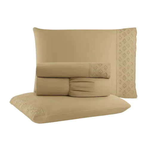 JOGO DE CAMA ROZAC GOLDEN 4 PCS CASAL - foto 6