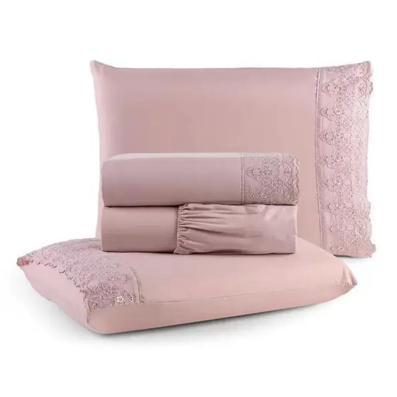 JOGO DE CAMA ROZAC GOLDEN 4 PCS CASAL - foto 8
