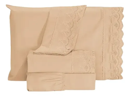 JOGO DE CAMA ROZAC GOLDEN 4 PCS CASAL - foto 9