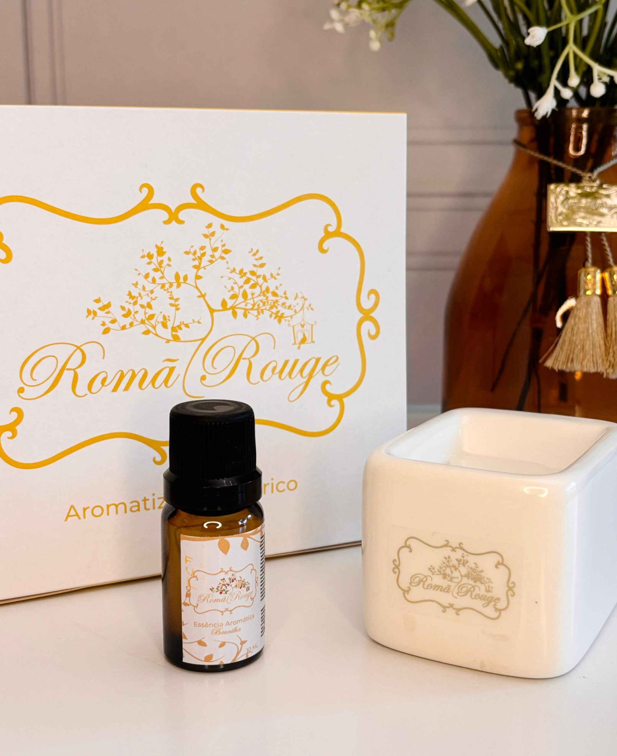 KIT AROMATIZADOR ELETRICO ROMÃ ROUGE