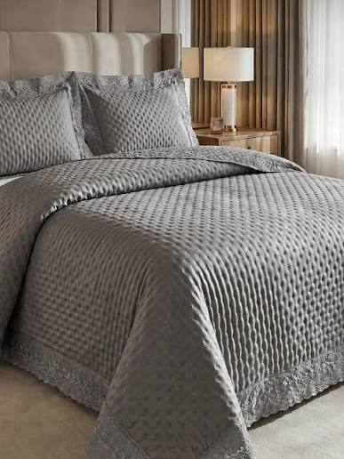 COLCHA PATCHWORK MAFRATEX DOCE RENDA CASAL - foto 2