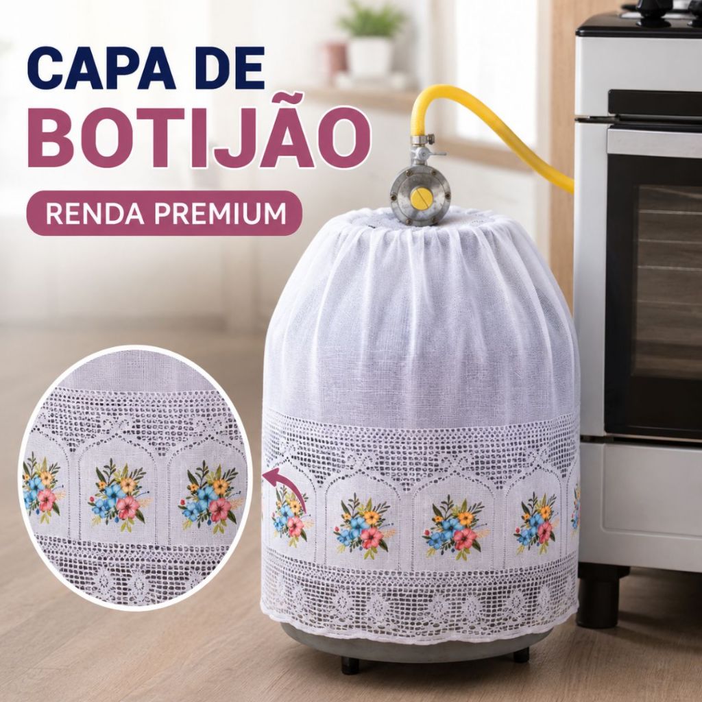CAPA PARA BOTIJAO BORDADO