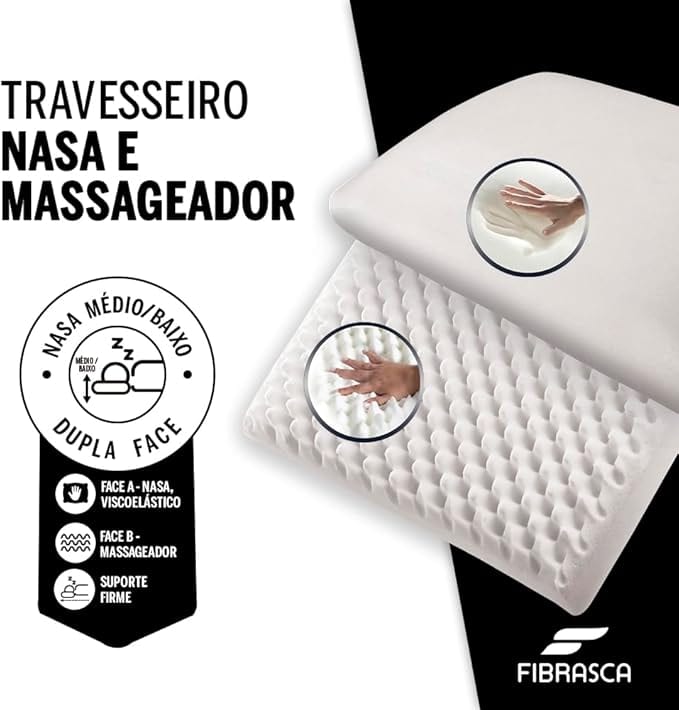 TRAVESSEIRO FIBRASCA NASA E MASSAGEADOR - foto 3