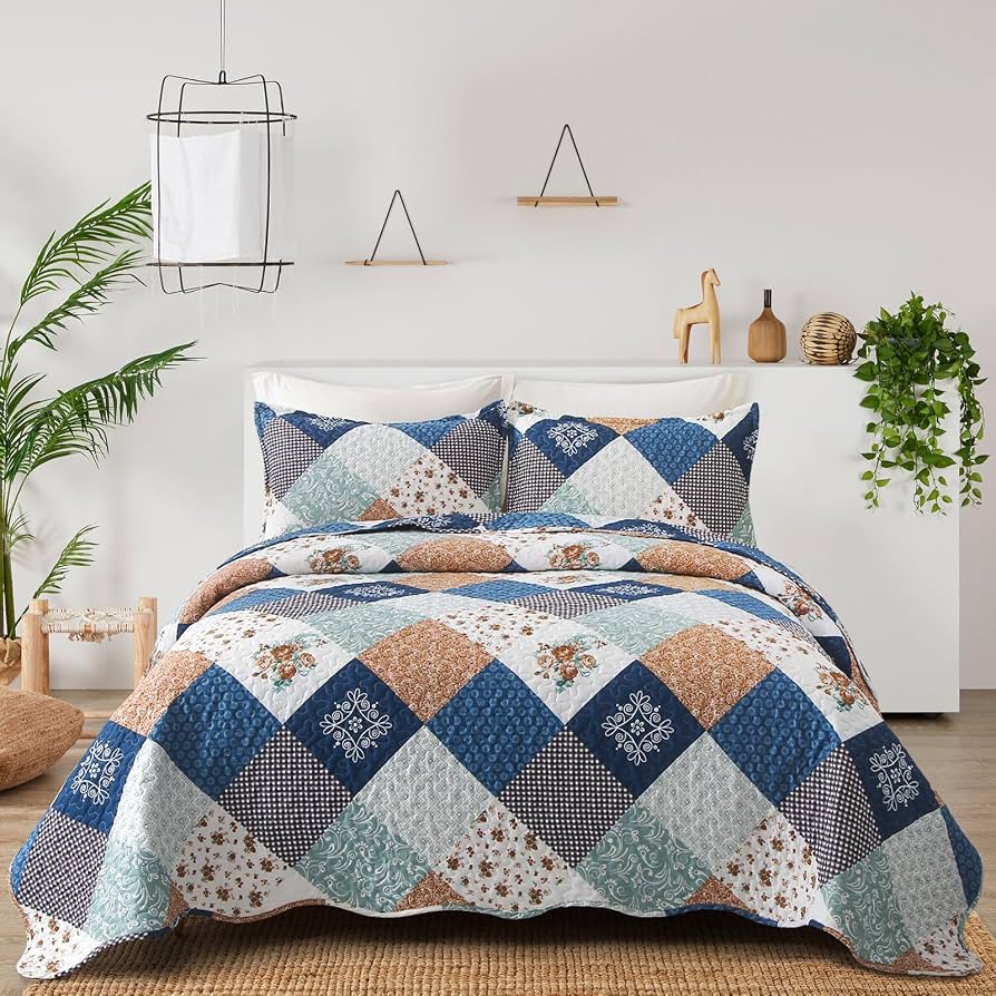 COLCHA PATCHWORK TEXTIL ARTE BRISA SUPER KING