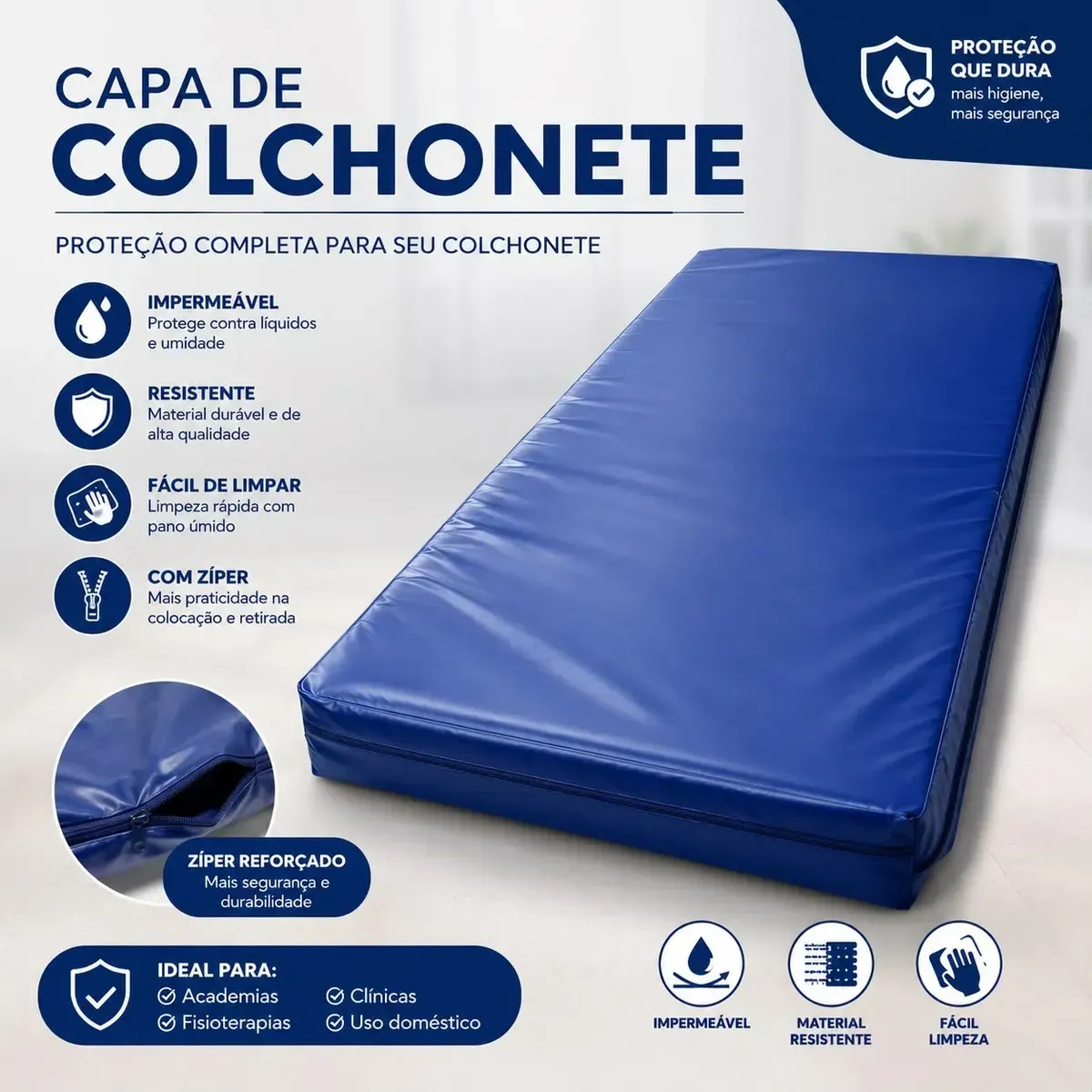 CAPA PARA COLCHAO CURVIM SOLTEIRO - foto 2