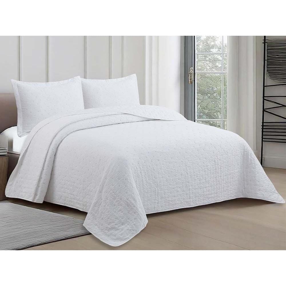 COLCHA PATCHWORK CAMESA BULLET KING BRANCO