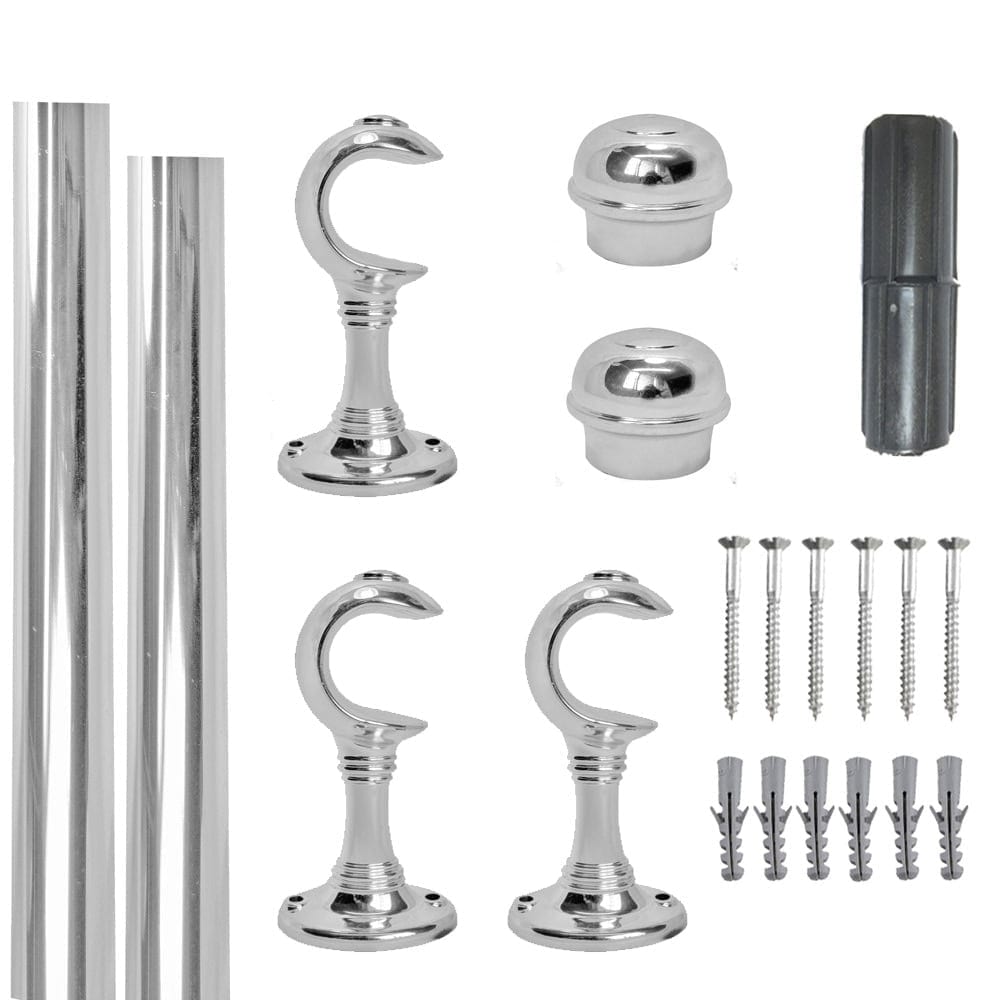 KIT VARAO CANDURA 3M CROMADO GROSSO