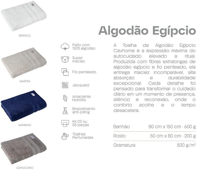 TOALHA DE BANHO CAVIQUIOLI  EGIPCIO - foto 4