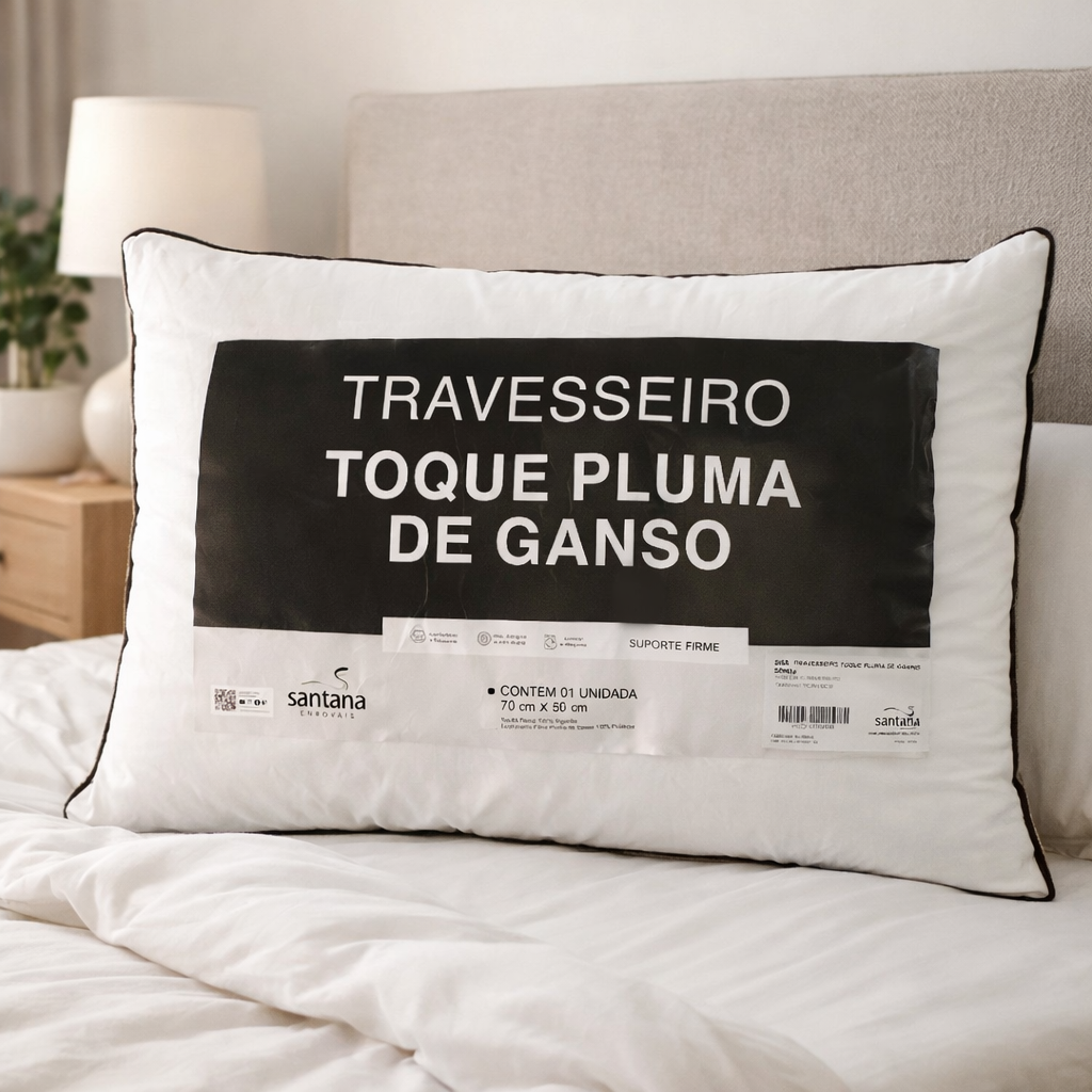 TRAVESSEIRO TOQUE PLUMA DE GANSO SONOU