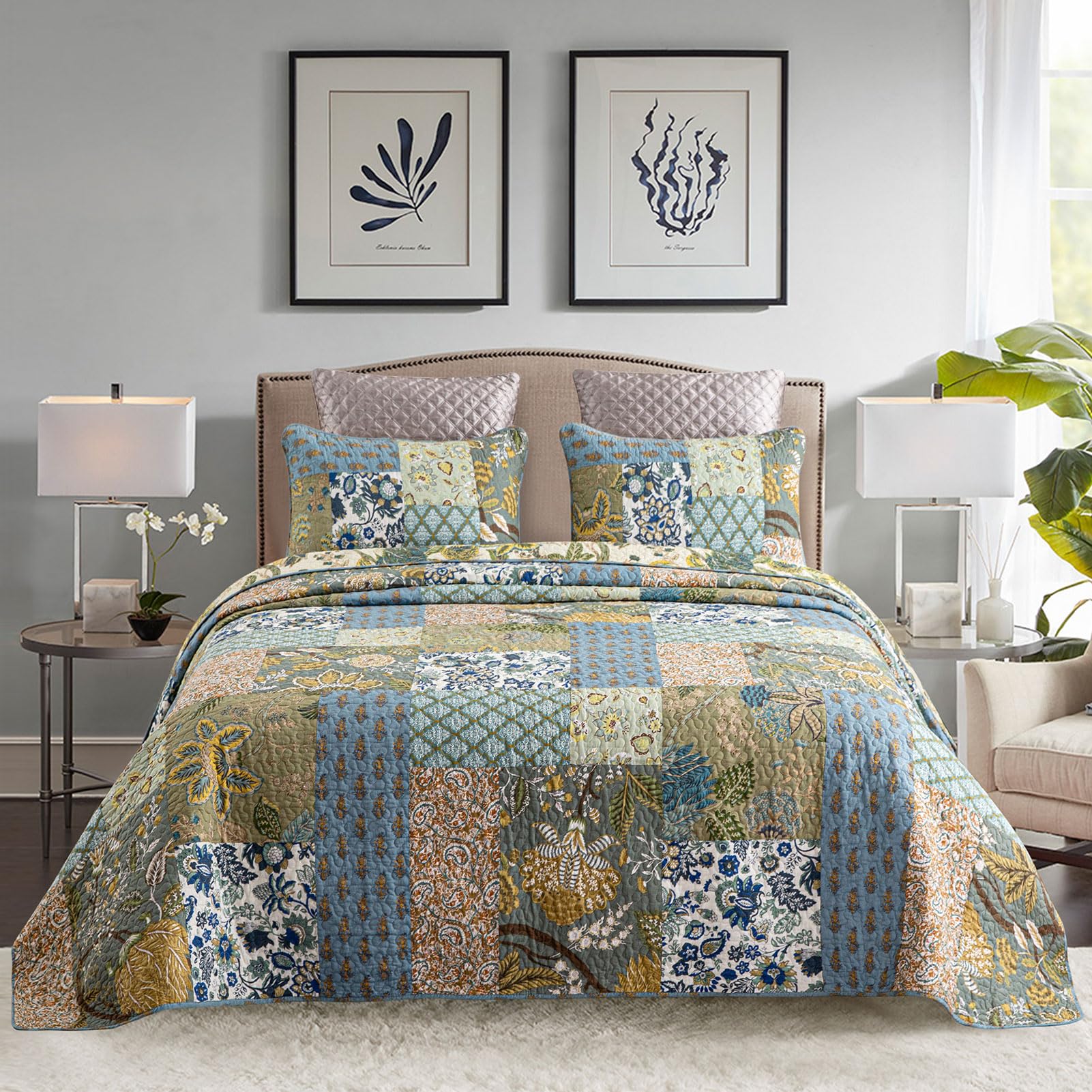 COLCHA PATCHWORK ILUSION KING
