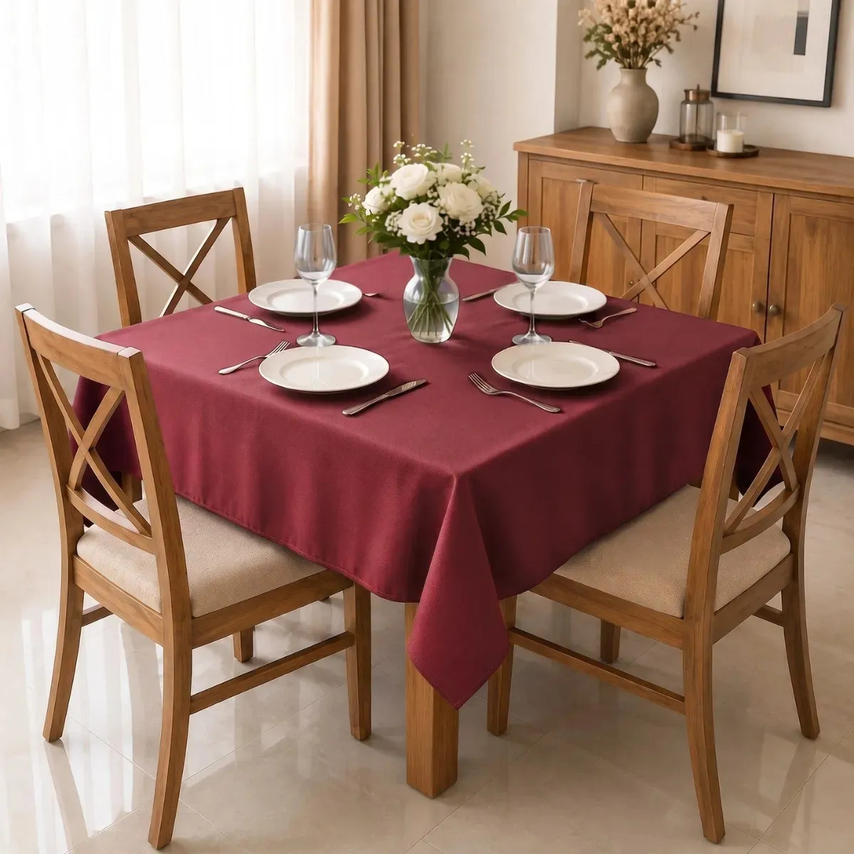 TOALHA DE MESA OXFORD 1,20 X 1,20 M