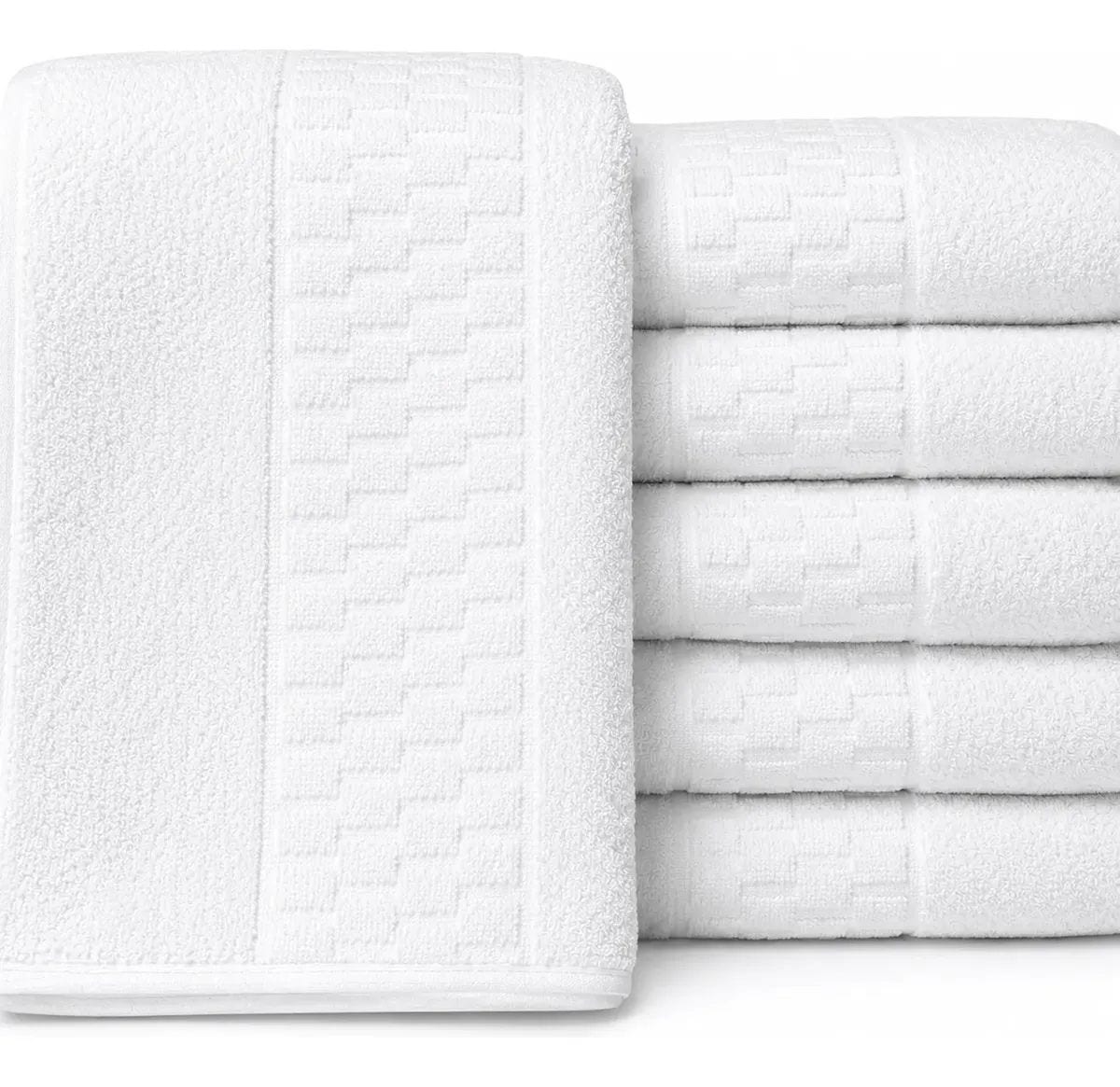 Toalha Rosto Teka Madri Felpuda Algodao Kit Branco