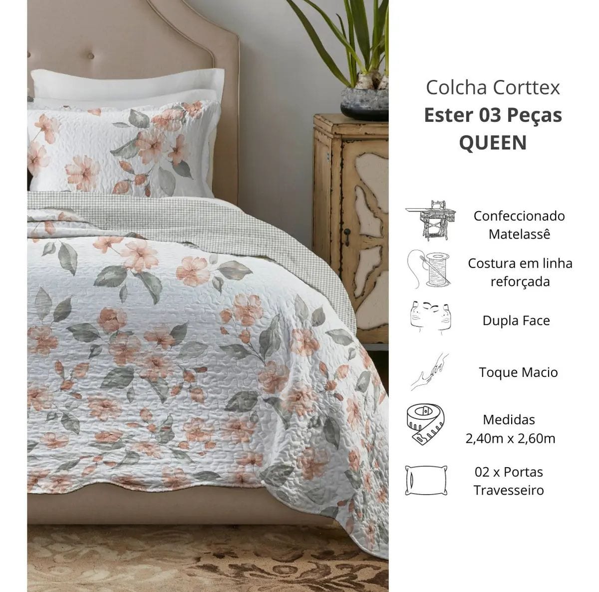 COLCHA PATCHWORK ATTUALE QUEEN - foto 3