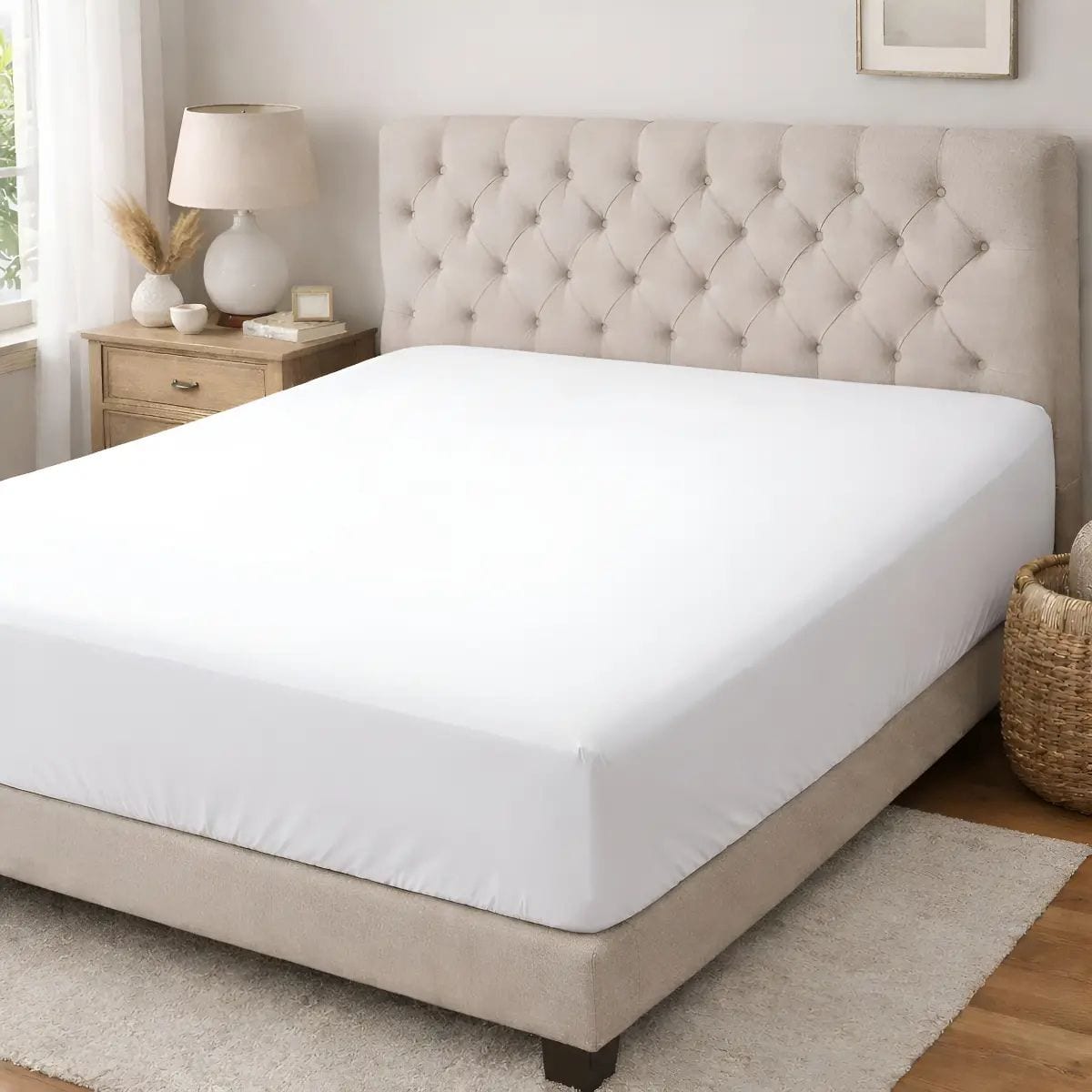 LENCOL COM ELASTICO AVULSO MALHA CASAL BRANCO