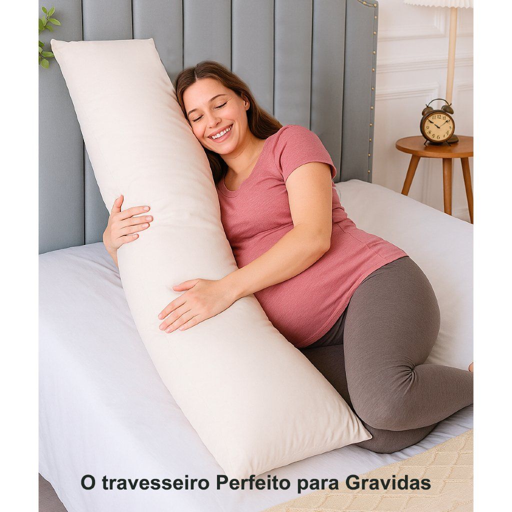 TRAVESSEIRO DE CORPO AGARRADINHO BETÃO 140 X 40CM - foto 2