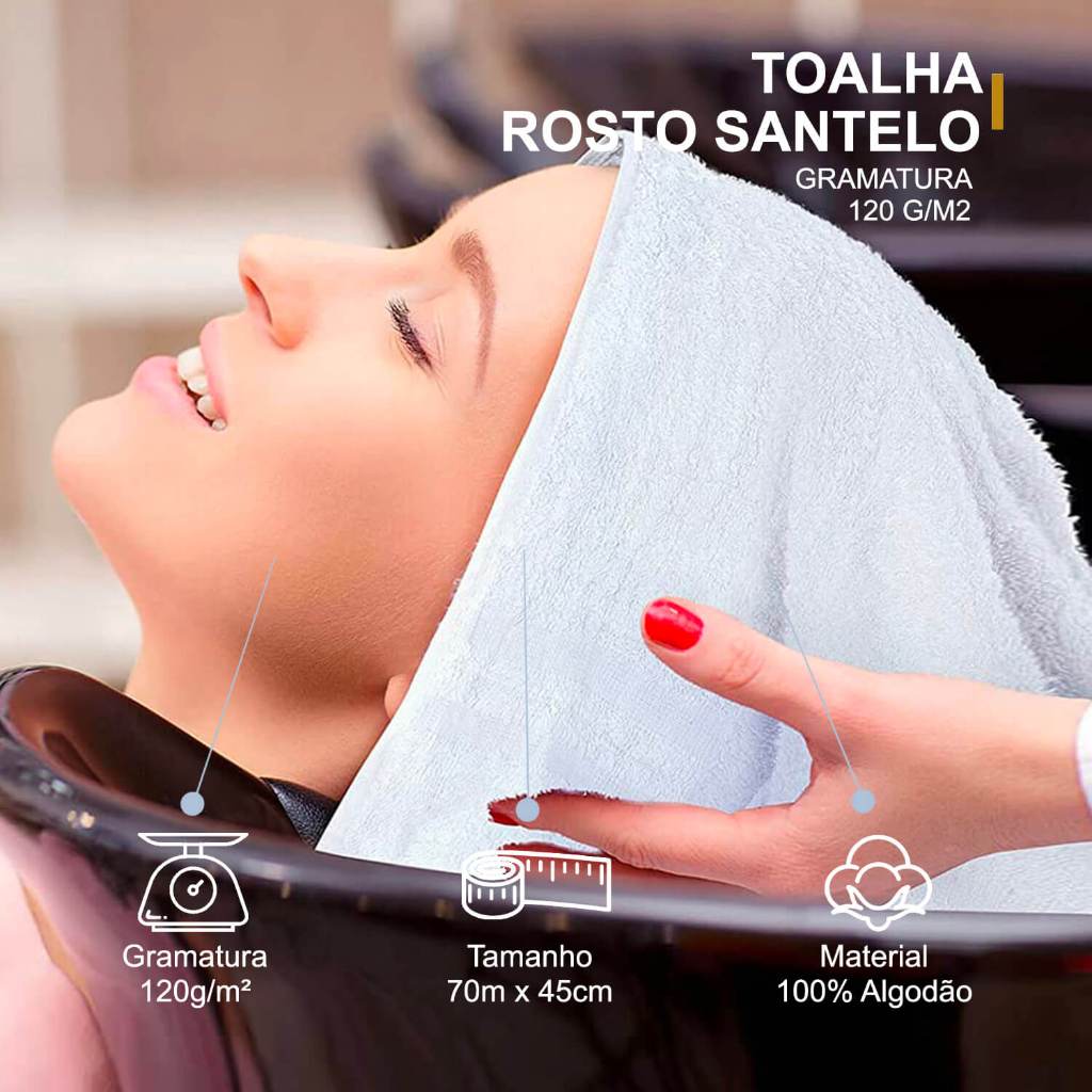TOALHA DE SALÃO BRANCO - foto 5
